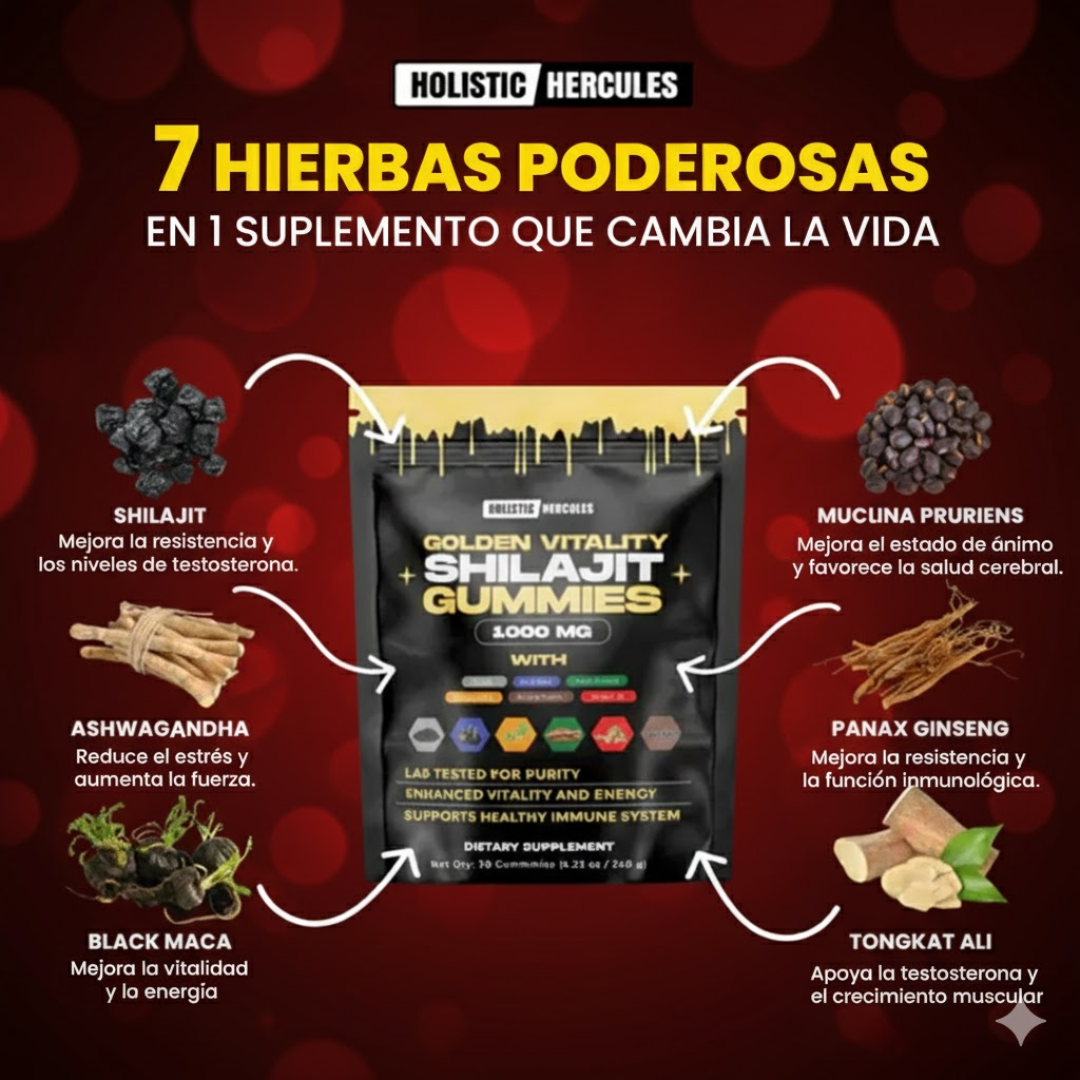 Gomitas de Shilajit 60 UNI - Compra 60 y compra 120 