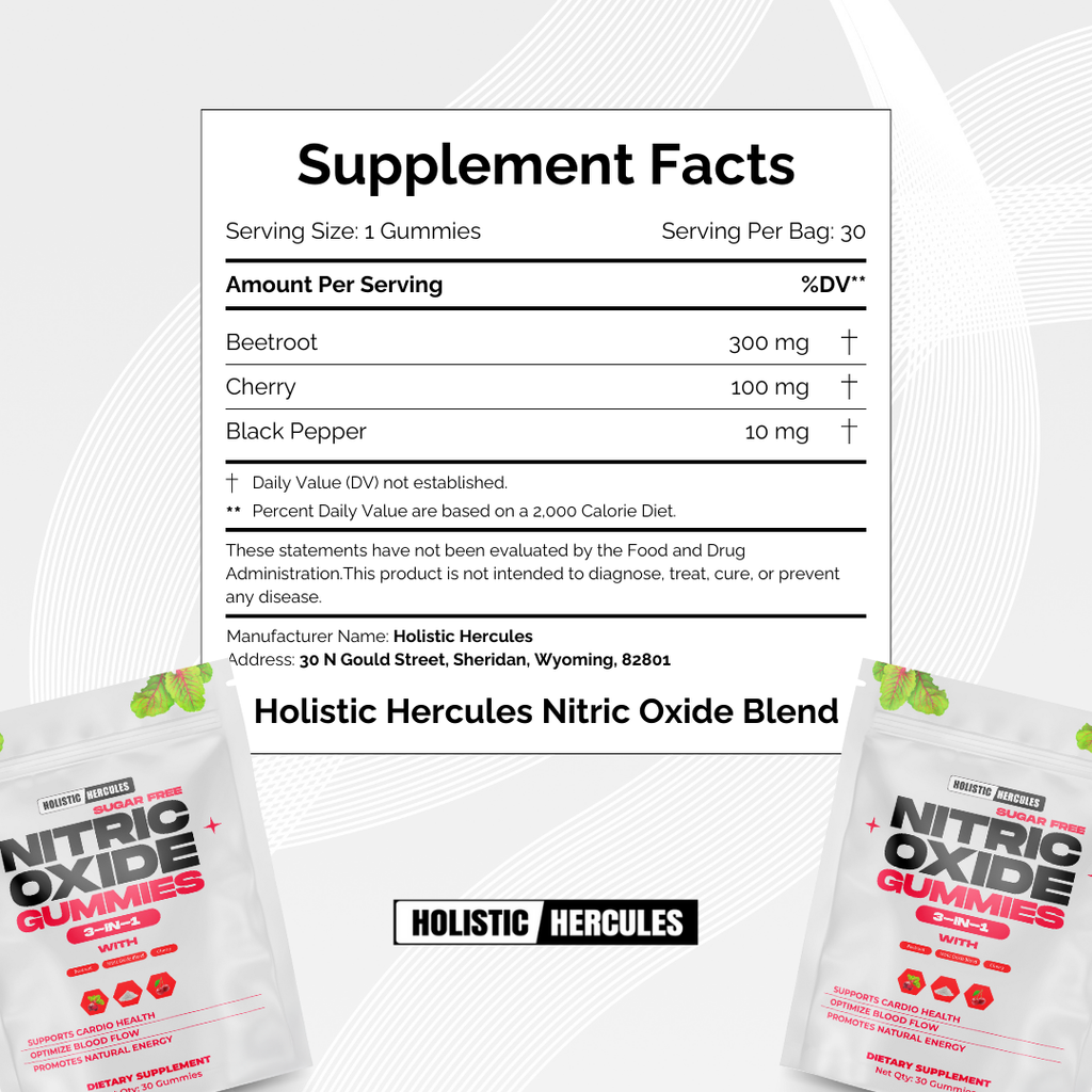 Gomitas de óxido nítrico Hercules (estimulantes del flujo sanguíneo)