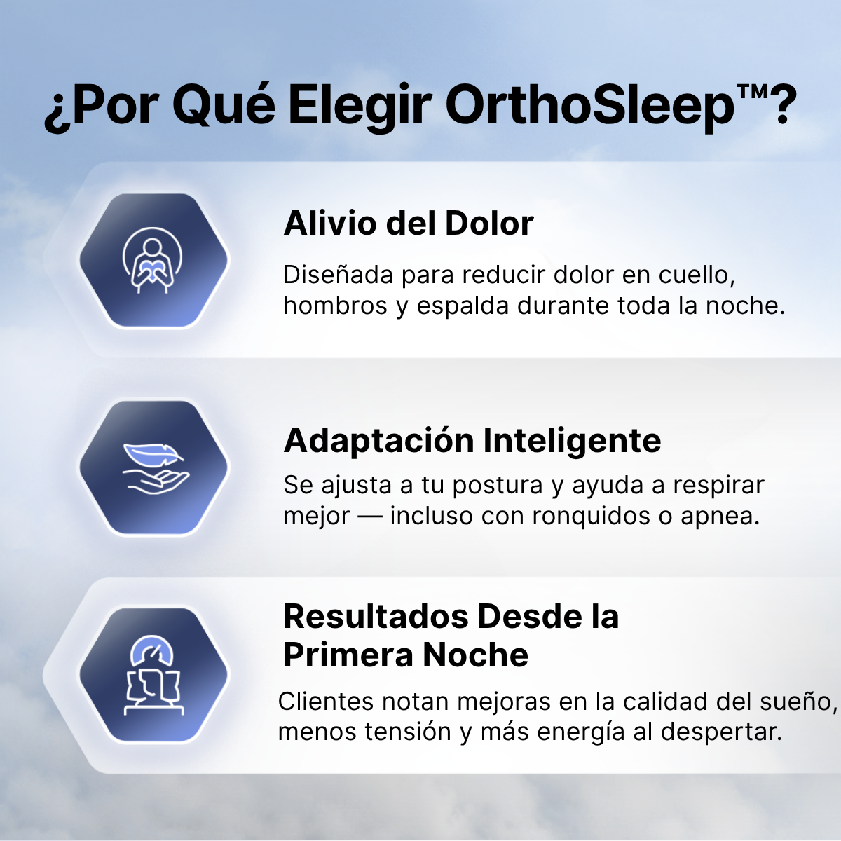 OrthoSleep™ – Almohada cervical