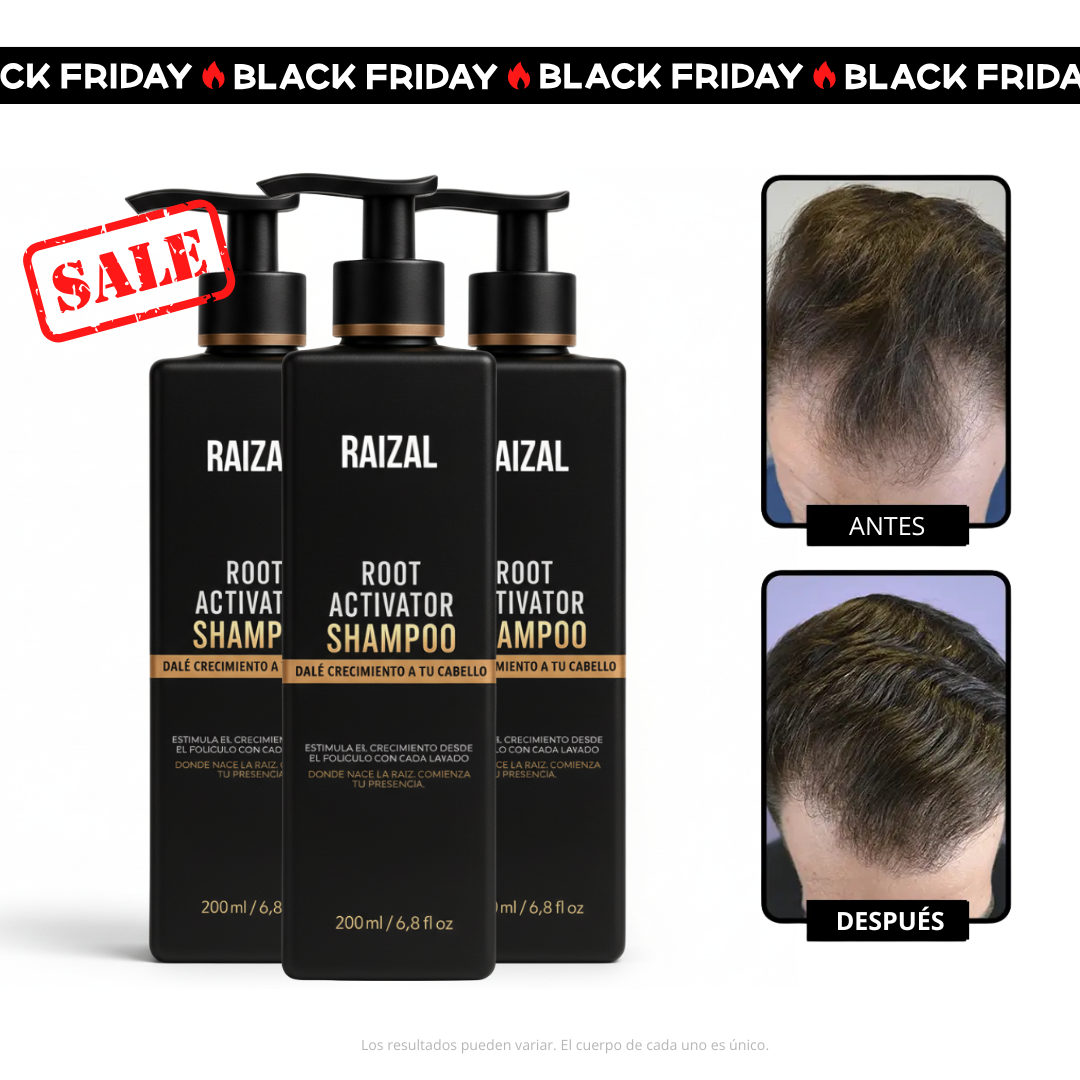 RAIZAL™ - Champú activador del adelgazamiento del cabello