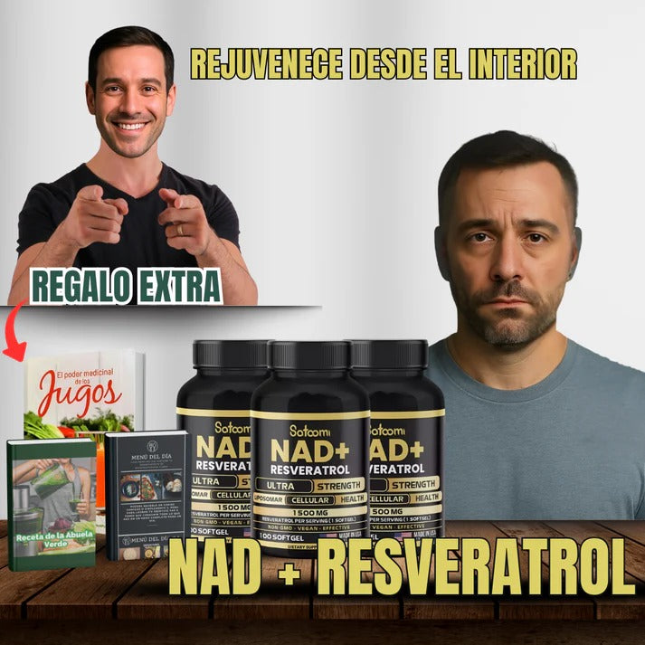 Nad + Resveratrol - Rejuvenecimiento celular 